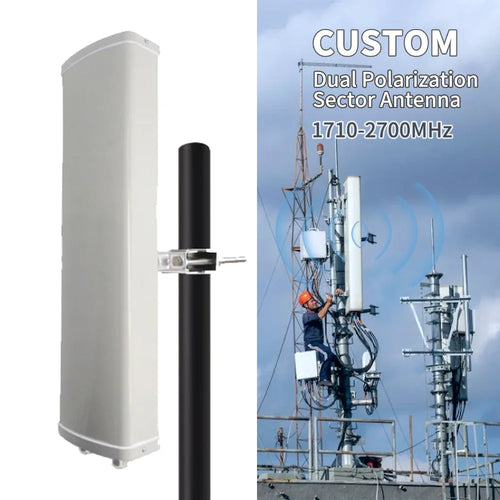1710-2700MHz 5-10km Wifi Wimax 4g Lte Base Station Sector Panel Antenna for signal Booster Amplifier Repeater Router Bridge