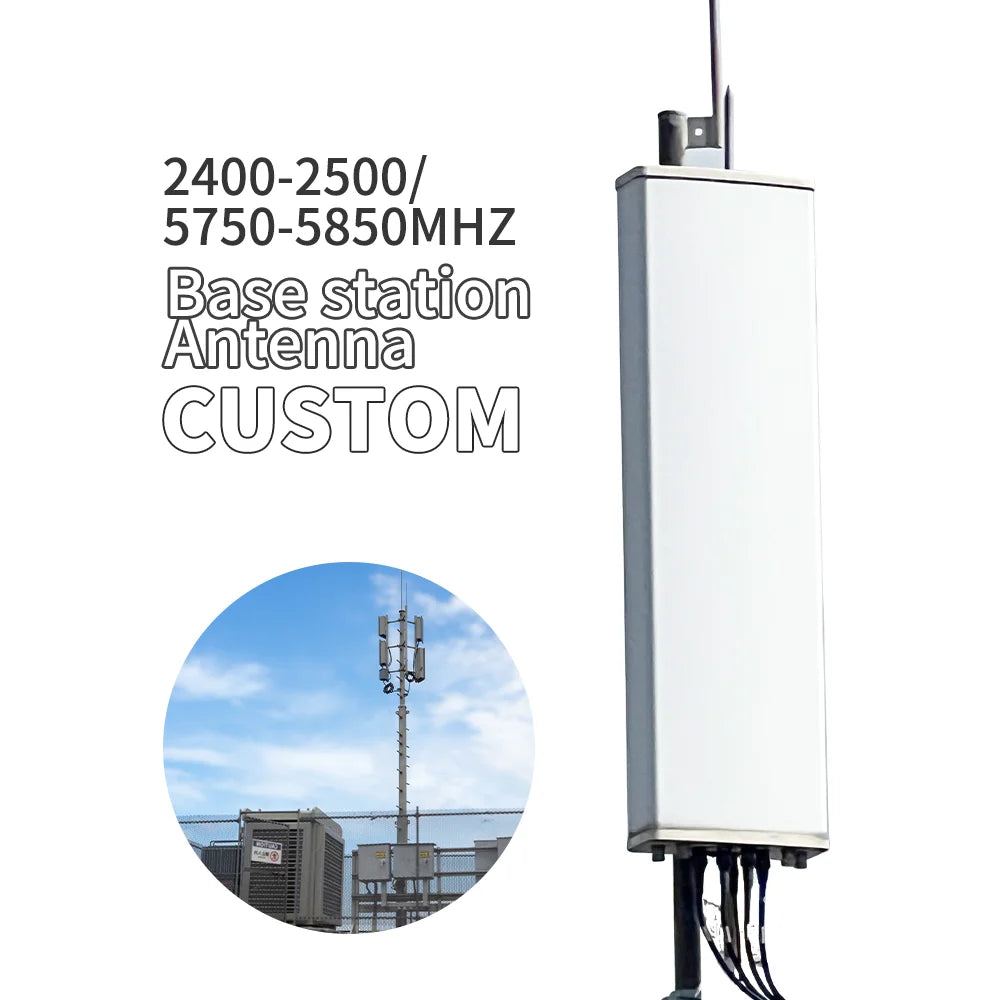 5.8 GHz / 2.4GHz Dual Polarized High Gain Wifi Directional Base Station BTS Sector Antenna for Towel Access Point ap Router