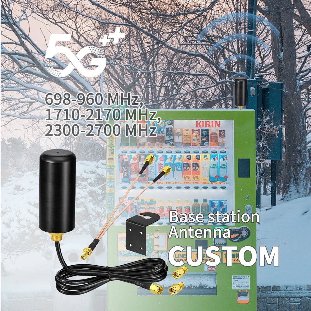 5G Ready Vertical Polarized Omni-Directional 4G LTE Cellular MIMO 8dBi Antenna Compatible with Modem Router IP67 Rating