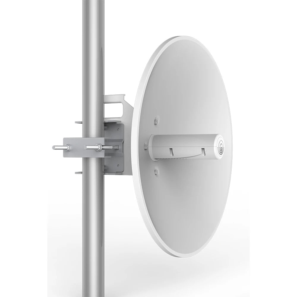 5GHz AC 867Mbps 20-25KM Long Range Gigabit Outdoor CPE for PtP and PtMP Transmission 25dBi Passive PoE Powered Free PoE Injector
