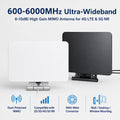 ARRONNA 600-6000 MHz Dual Port Planar Antenna 4G 5G High Gain Outdoor Panel Compatible with 4G/5G CPE Devices