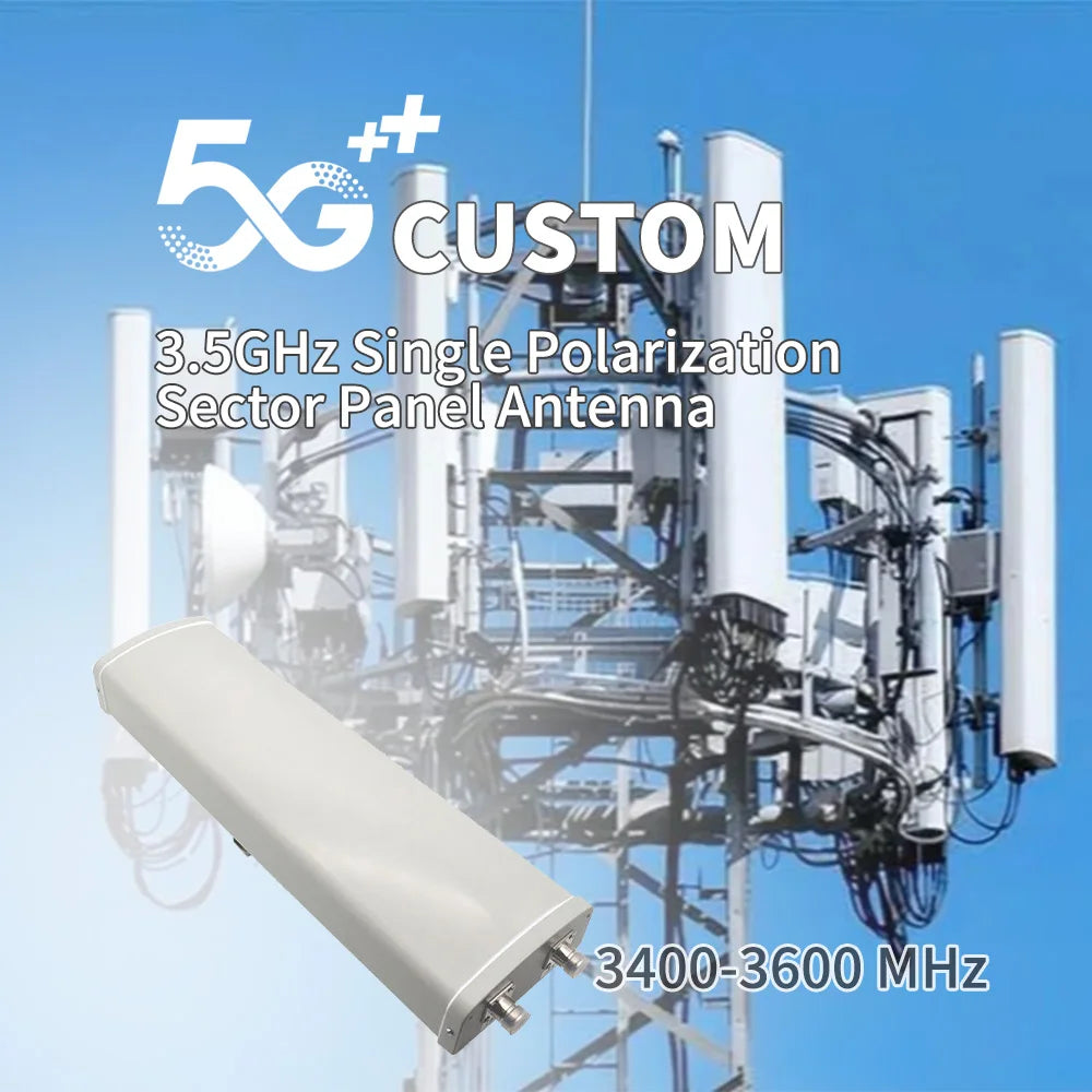 ARRONNA S518258 Vertical Polarization Sector Antenna 3.5GHz 4G/LTE High Power Long Range Outdoor Industrial Use Basestation
