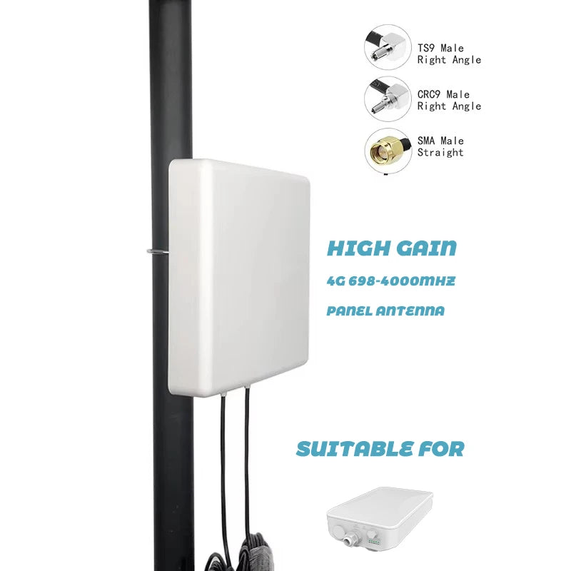ARRONNA Sector Antenna 698-4000MHz Long Range WiFi WiMAX 4G LTE Directional Panel 45 Polarization 9/12dBi Gain Booster