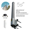 ARRONNA key 10dBi High Gain Low Loss 2.4G 5.8G Dual Band Omni Fiberglass Antenna F/female Connector Bracket Mount Outdoor