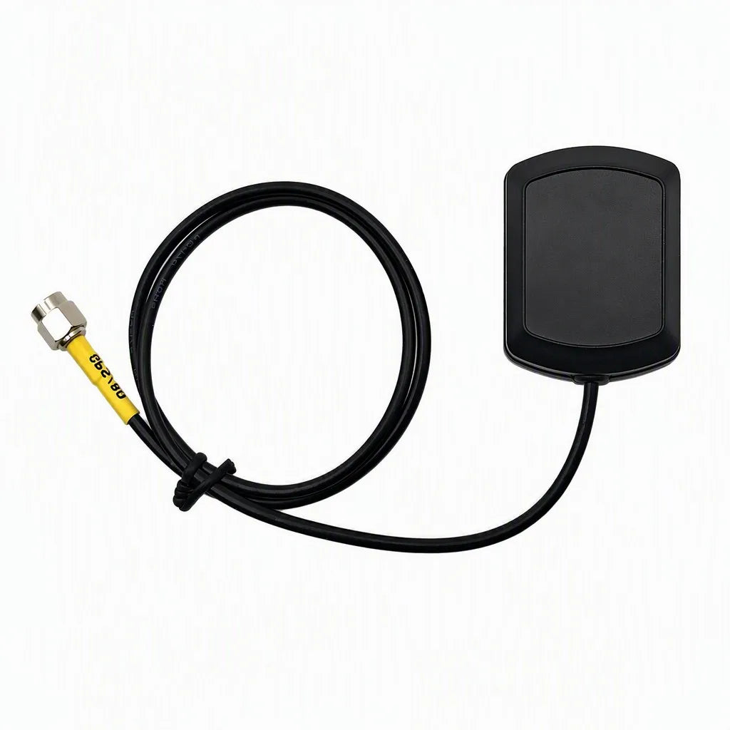 Arronna Vehicle Active GNSS Antenna GPS BeiDou Dual-Band SMA 0.5m RG174 IP67 Thread Fastening Car Navigation