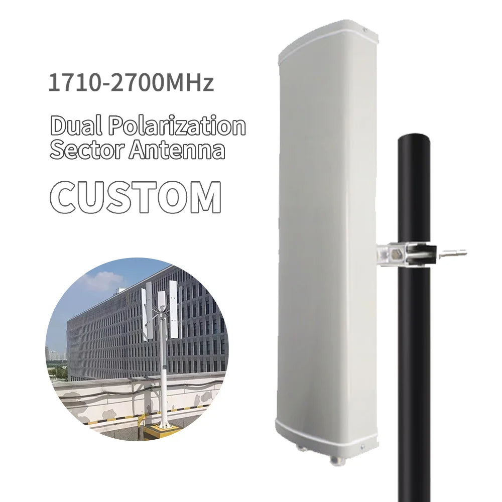 Arronna S814215 1710-2700MHz 5-10km Wifi Wimax 4G LTE Base Station Sector Panel Antenna Signal Booster Amplifier Repeater Router