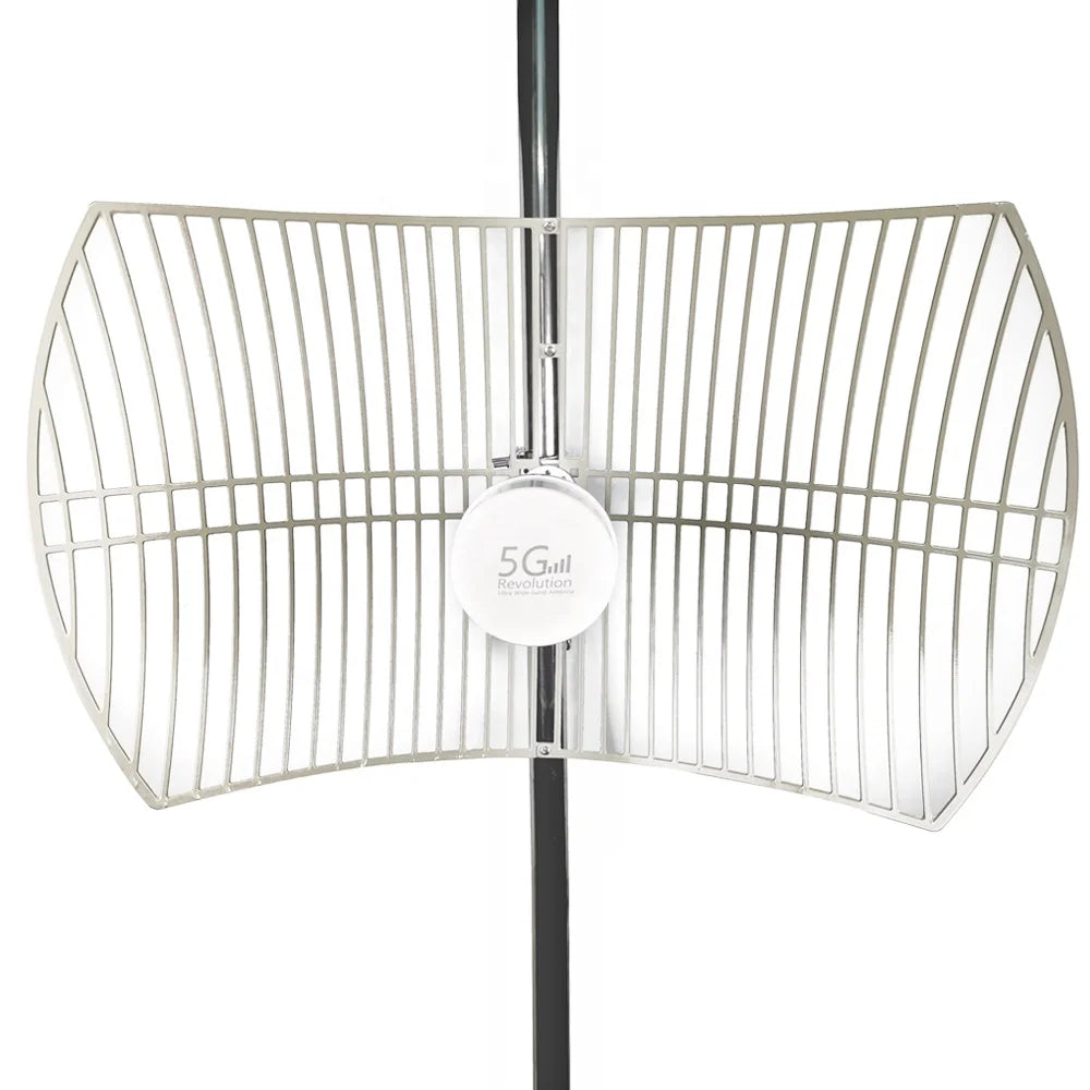 Arronna T624103 Parabolic Antenna 5.8GHz 24dBi Multiband Wifi/WiMax/5G High Gain Vertical Polarization 600x900mm N-Female 1.5