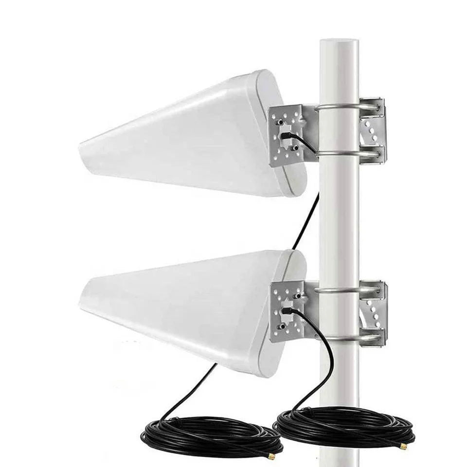 Directional Outdoor LPDA Antenna 2.4GHz 5GHz Vertical Polarization Waterproof External Bridge AP CPE Repeater