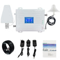 For 900/1800/2100MHz GSM 2G 3G 4G Tri-Band Mobile Phone Signal Booster with 500sqm Indoor/Outdoor Coverage 65-70dB Gain