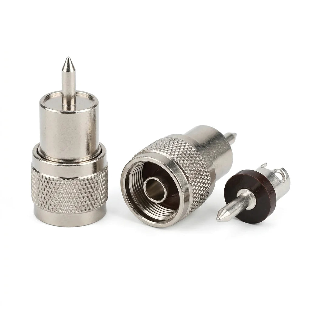 Arronna UHF PL-259 Male Solder RF Coaxial Connector 50 Ohm Nickel Plated for RG213 RG8