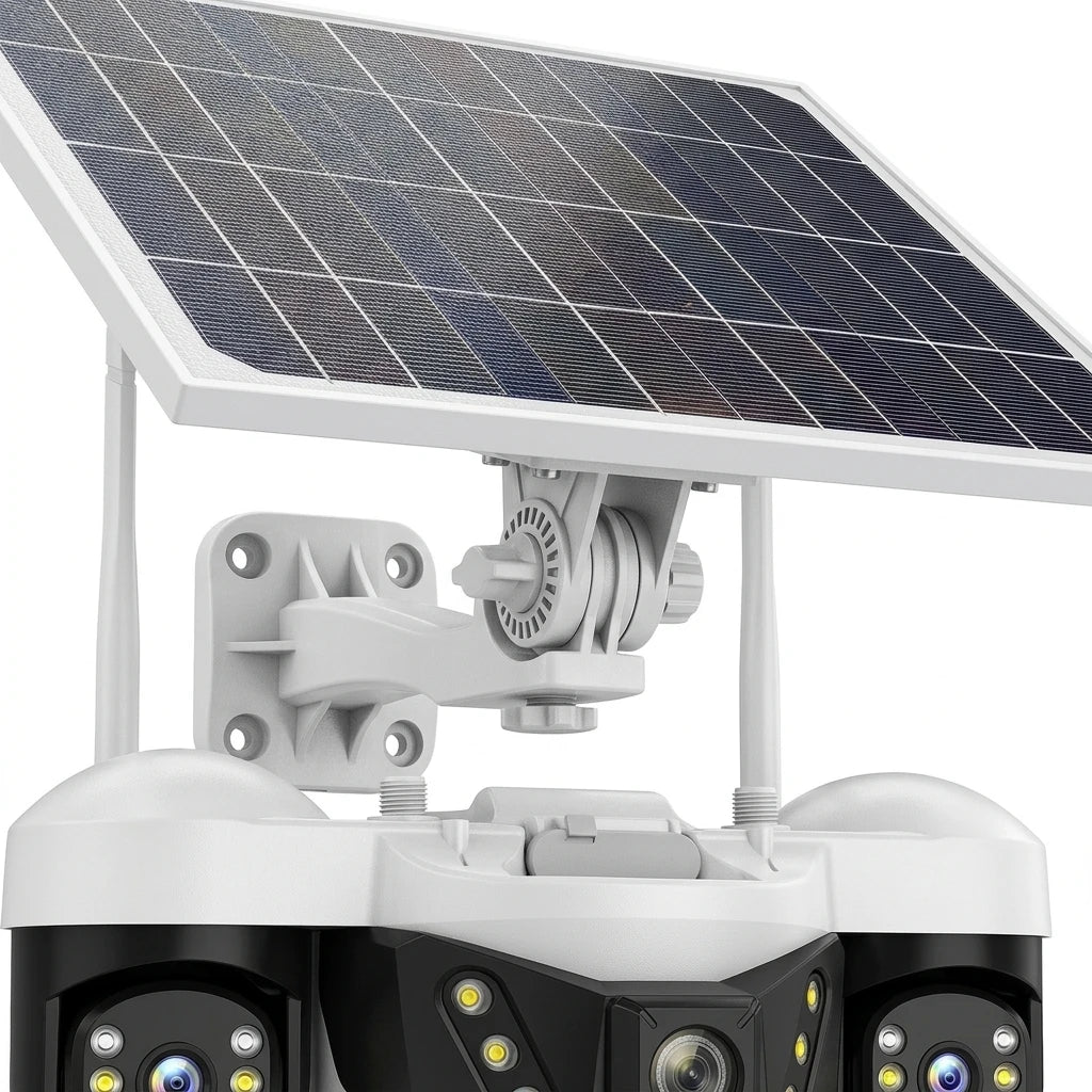 Arronna 4G LTE Solar Powered Wireless CCTV Camera Kit PTZ IP66 H.265 6MP Outdoor Farm