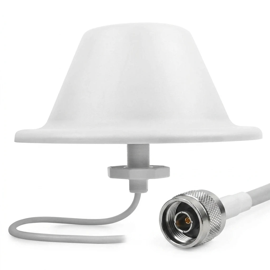 Arronna Indoor WiFi 300m2 Coverage Kit 4-Pack Ceiling Antenna 2.4GHz DAS Omni White Dome N Female
