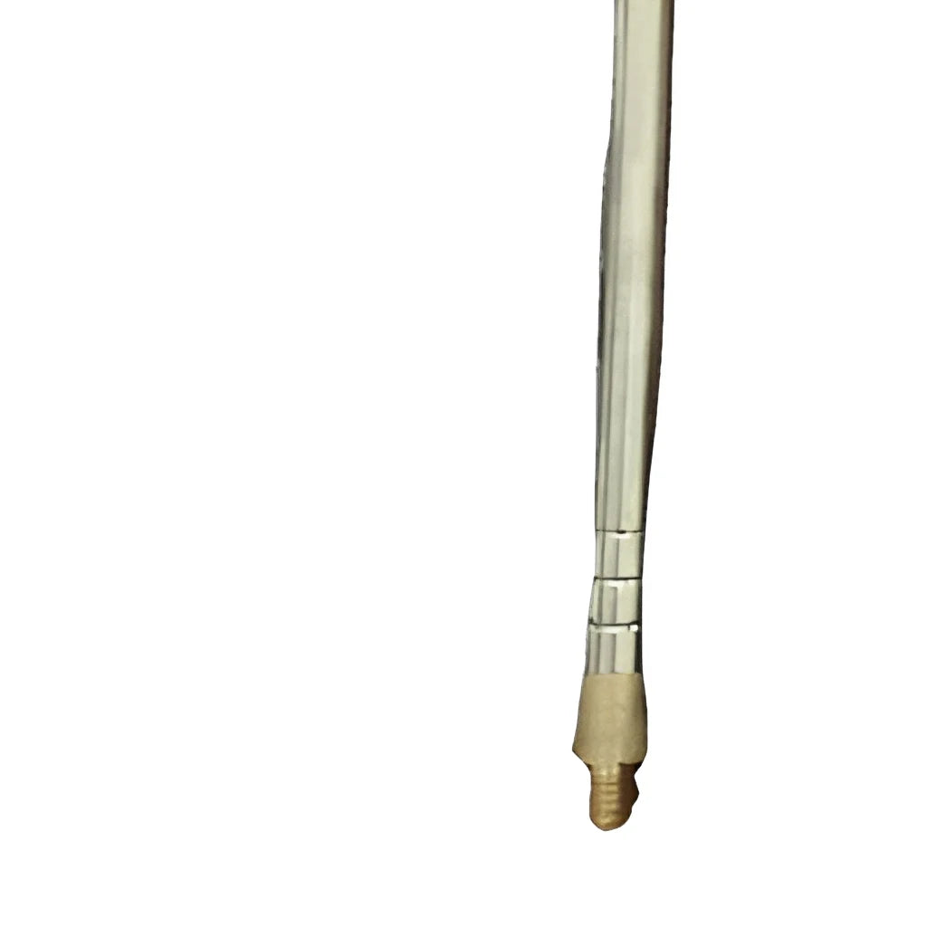 Arronna 5.28m Stainless Steel HF Whip Antenna 3-30MHz N Type with Base Plate for Radio Communication