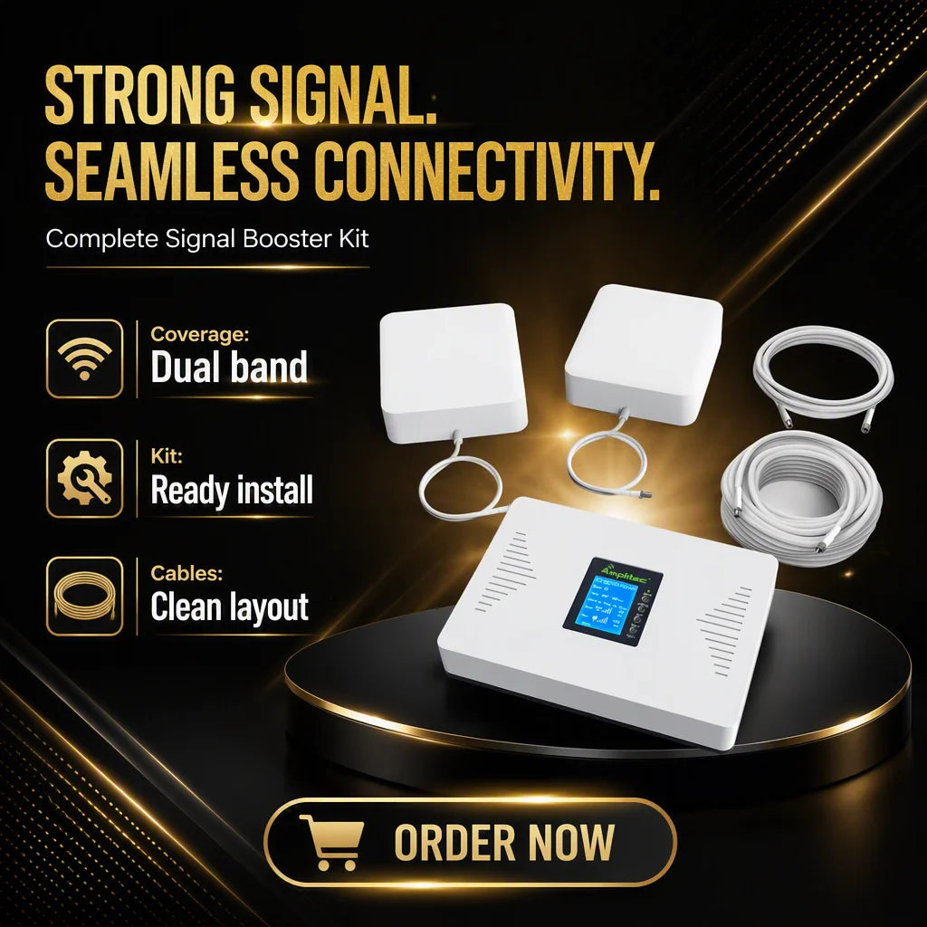 Arronna 4G 5G Dual Band Signal Booster 1800MHz B3 2496-2690MHz N41 70dB LCD Repeater