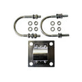 Arronna Stainless Steel Multi-Purpose Antenna Clamp Bracket Kit with U Bolts for Outdoor Installation
