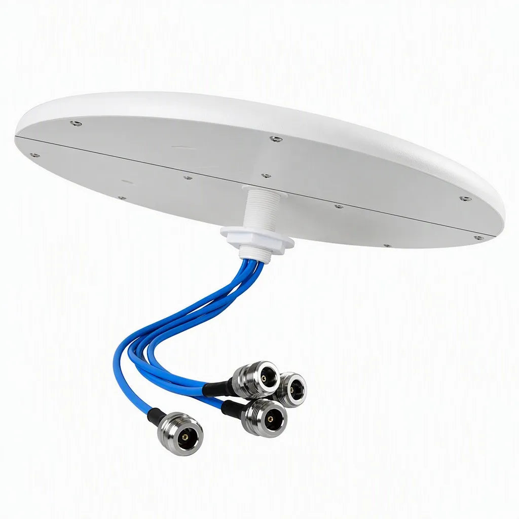 Arronna 4x4 MIMO Ceiling Antenna 698-4000MHz Omni Directional Indoor DAS Wideband 4 Port
