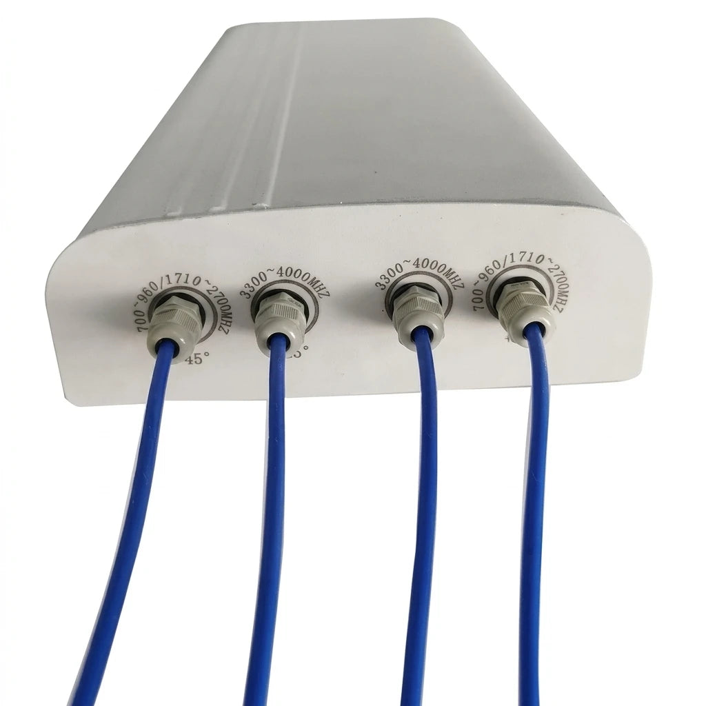 Arronna 4 Port 4x4 MIMO Dual Band Dual Polarized Directional Panel Antenna Outdoor 5G LTE Router Repeater