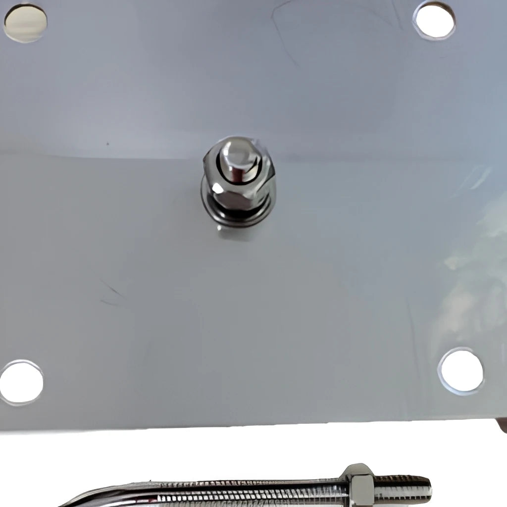 304 Stainless Steel Pole Mount Clamp for Antenna Mast Bracket 30-80mm U Bolt Outdoor Installation