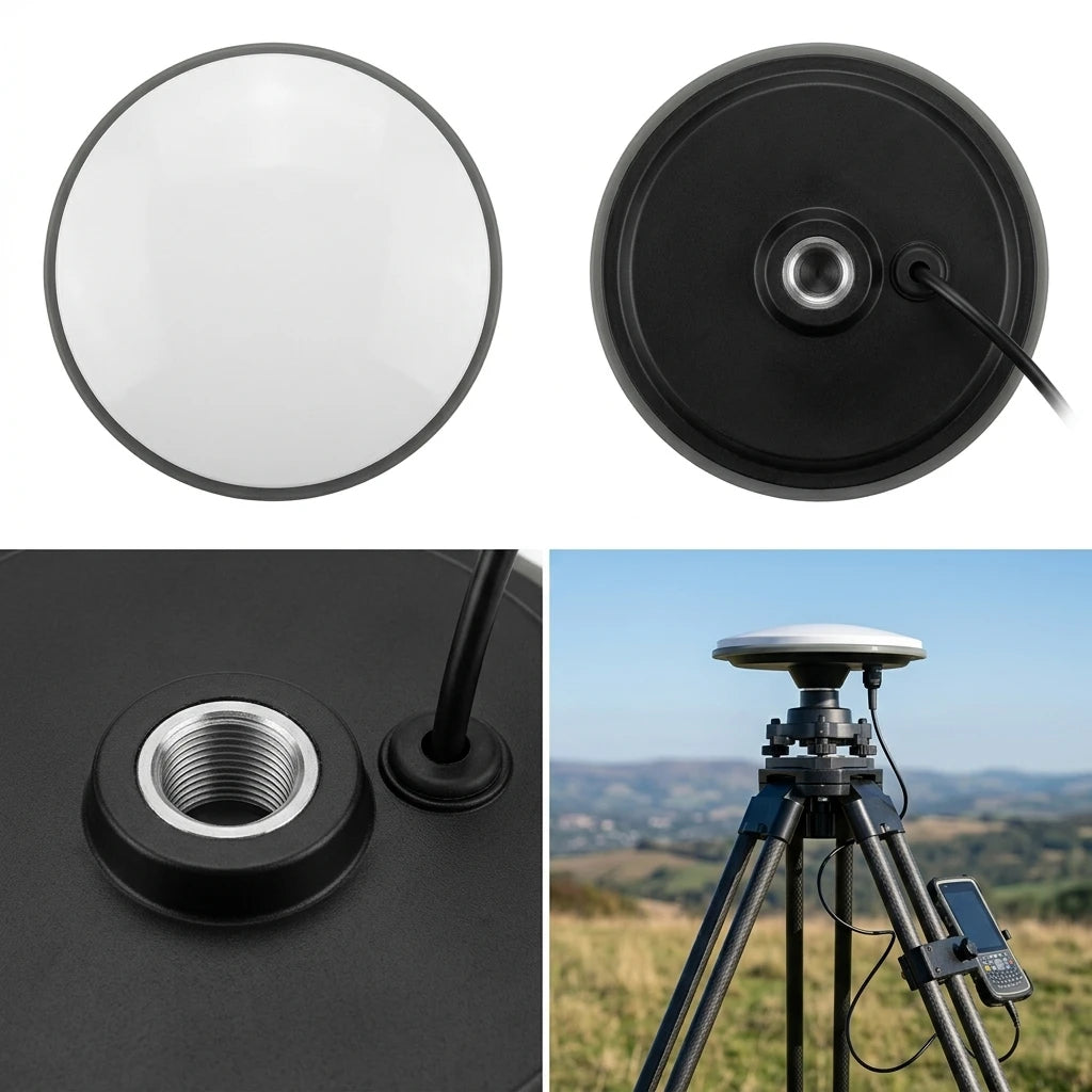 Arronna Multiband GNSS Active Survey Antenna Full Frequency L1 L2 L5 GPS GLONASS Galileo BeiDou IP67 for High Precision RTK