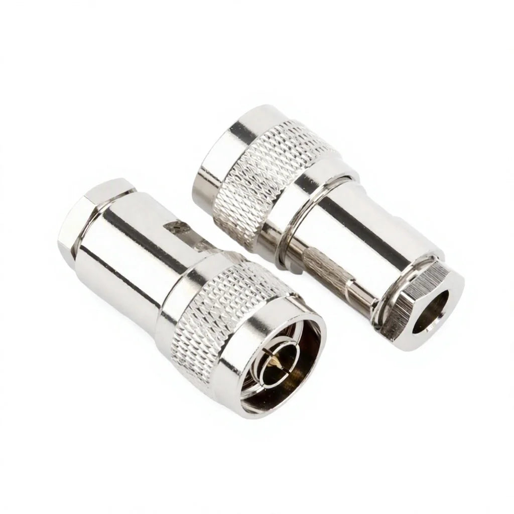 Arronna N Type Male Crimp RF Coaxial Connector 50 Ohm for LMR400 RG213 Cable