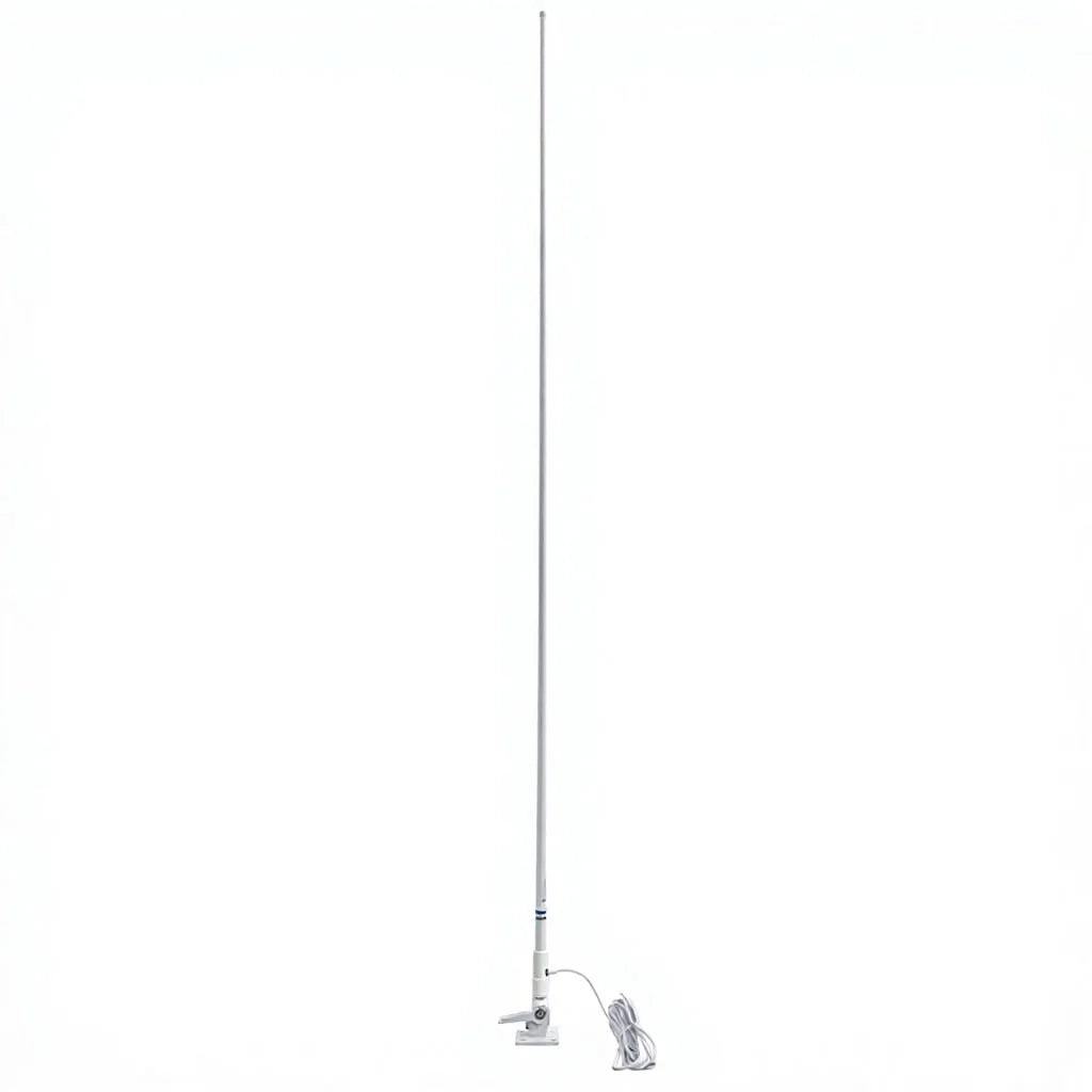 Arronna 2.4m 8ft VHF Marine Antenna 156-163MHz 6dB Fiberglass Boat Radio Antenna with Ratchet Mount