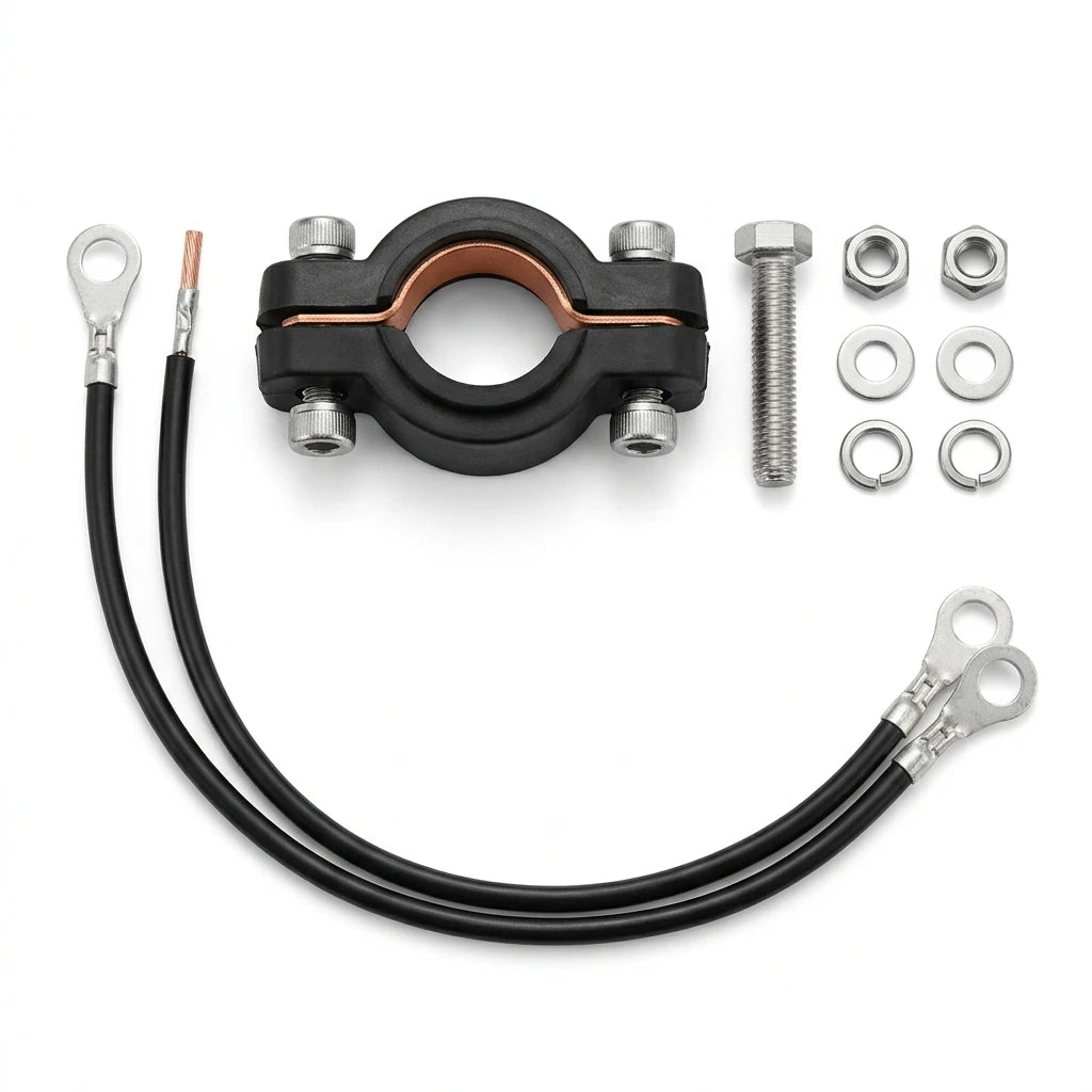 Arronna RG8 Cable Communication Grounding Kit with Clamp Ground Wire Set