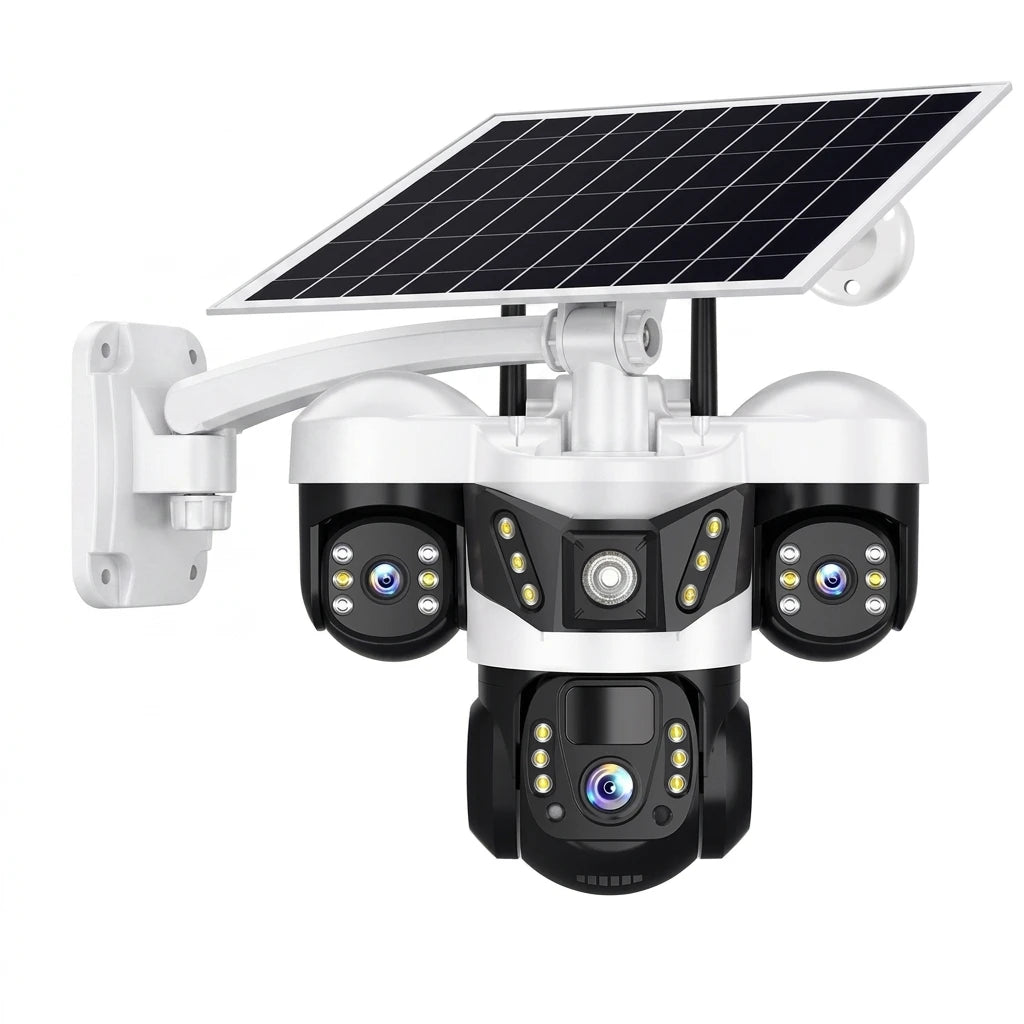 Arronna 4G LTE Solar Powered Wireless CCTV Camera Kit PTZ IP66 H.265 6MP Outdoor Farm