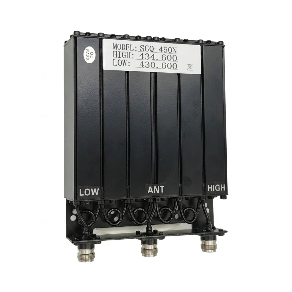 Arronna UHF Duplexer 400-470MHz 6 Cavity 30W N Female 50 Ohm for Repeater Antenna Filter