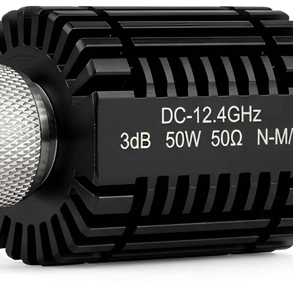 Arronna 3dB RF Coaxial Fixed Attenuator N Male to N Female 50W DC-4GHz 50 Ohm