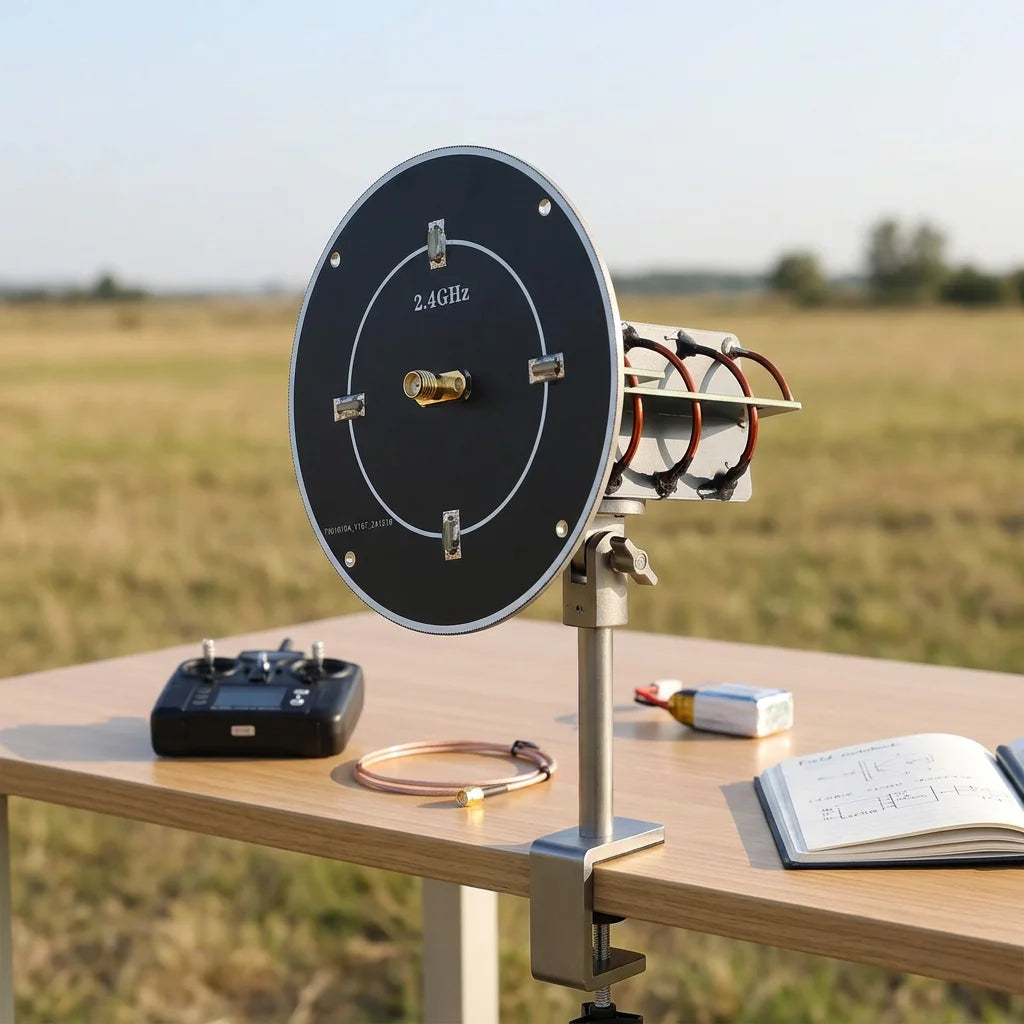 Arronna 2.4GHz 12dBi Helical Antenna Circular Polarized SMA Directional FPV RC Ground Station Long Range