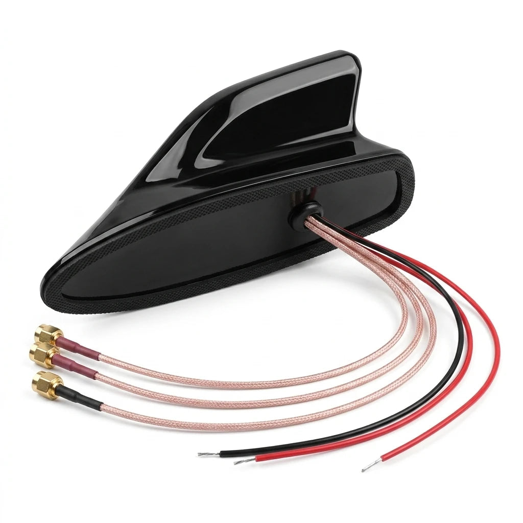 Arronna 5-in-1 Shark Fin Car Antenna GPS GLONASS 4G LTE 2x2 MIMO AM FM Vehicle Roof Antenna