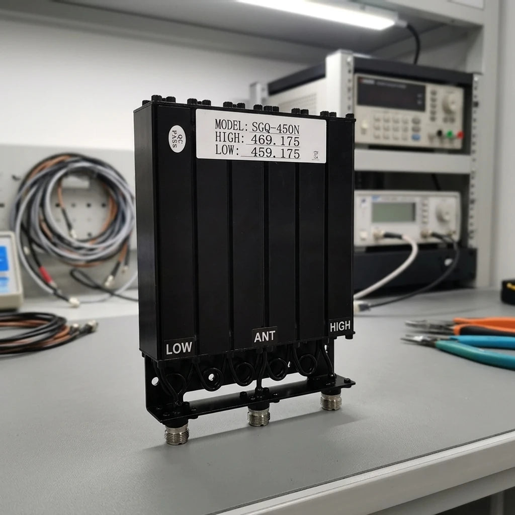 Arronna UHF 6 Cavity Duplexer 459.175 469.175 MHz N Female Repeater Cavity Duplexer Filter