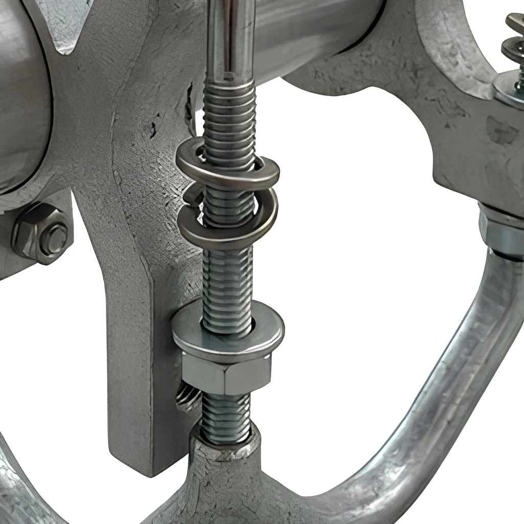 Arronna Base Station Antenna Pole Mount Bracket Kit with Pipe Clamps and U Bolts Galvanized