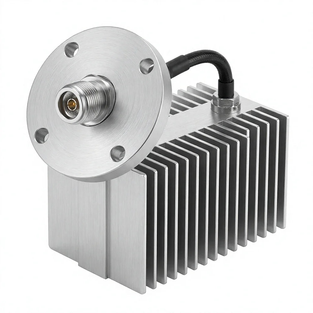 Arronna 150W N Female Dummy Load 50 Ohm RF Termination Flange Mount DC-3GHz Rectangular Fin Heat Sink