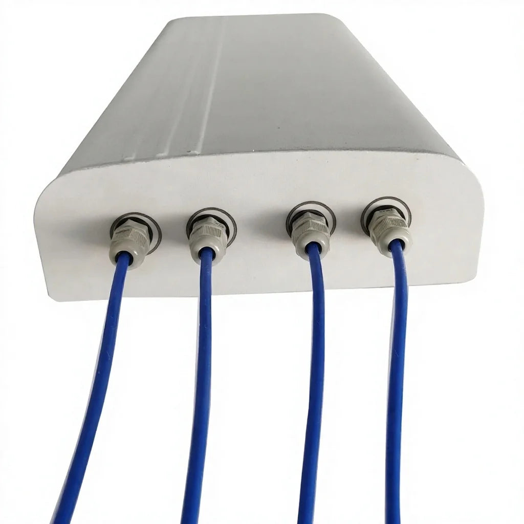 Arronna 4 Port 4x4 MIMO Dual Band Dual Polarized Directional Panel Antenna Outdoor 5G LTE Router Repeater