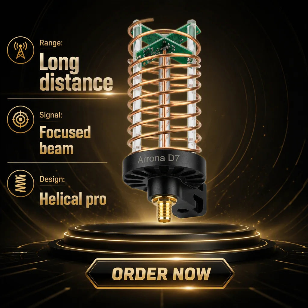 Arronna 2.4GHz 12dBi Helical Antenna Circular Polarized SMA Directional FPV RC Ground Station Long Range
