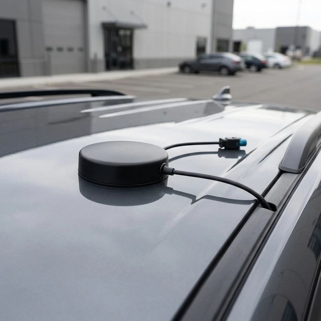 Arronna Waterproof Active GPS Antenna Low Profile Puck Fakra C D E Connector for Vehicle Navigation