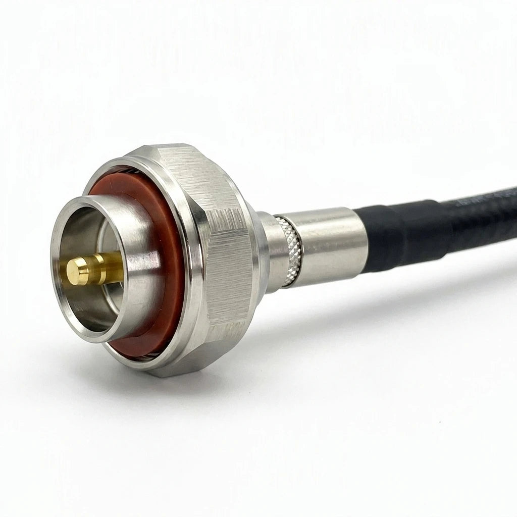 Arronna 7/16 DIN Male Crimp RF Connector 50 Ohm Straight Coaxial Plug for LMR400 RG8 Cable