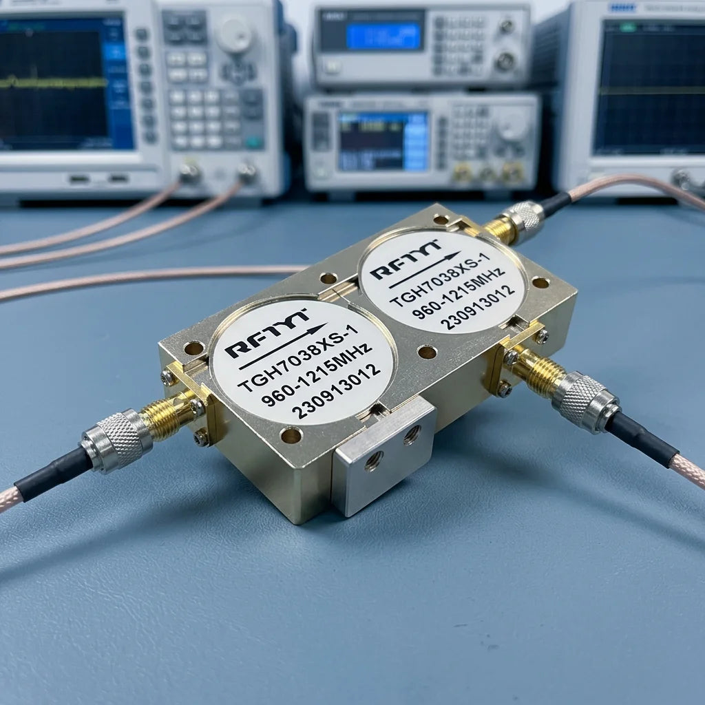 Arronna 960-1215MHz Dual-Junction RF Circulator SMA Female Low Insertion Loss High Isolation