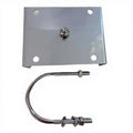 304 Stainless Steel Pole Mount Clamp for Antenna Mast Bracket 30-80mm U Bolt Outdoor Installation