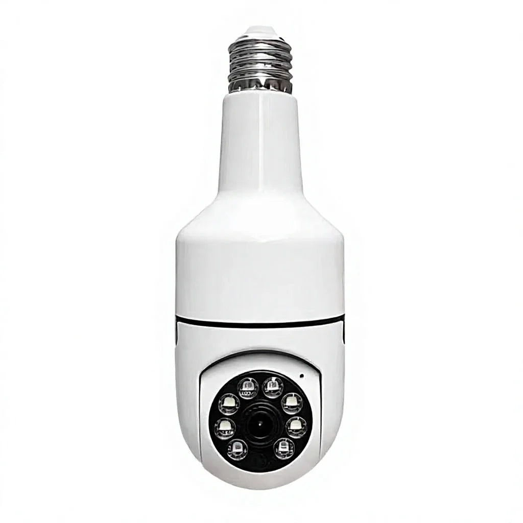 Arronna E27 Lampholder WiFi Bulb Camera 2MP Indoor 360 Night Vision Cloud SD P2P