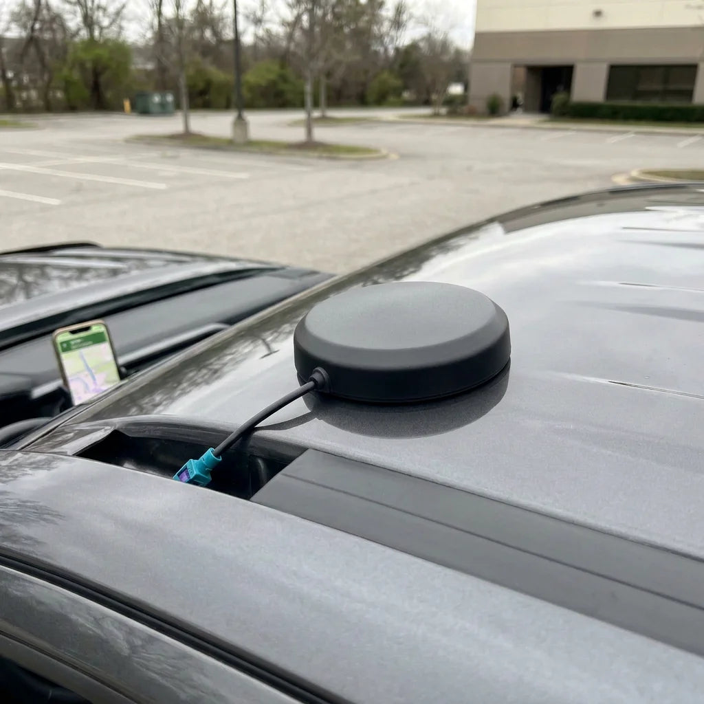 Arronna Waterproof Active GPS Antenna Low Profile Puck Fakra C D E Connector for Vehicle Navigation