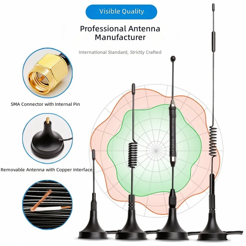 In Stock LoRa 433 MHz Small Suction-cup Antenna High-gain Omnidirectional Wireless Modules No Modem Function From China