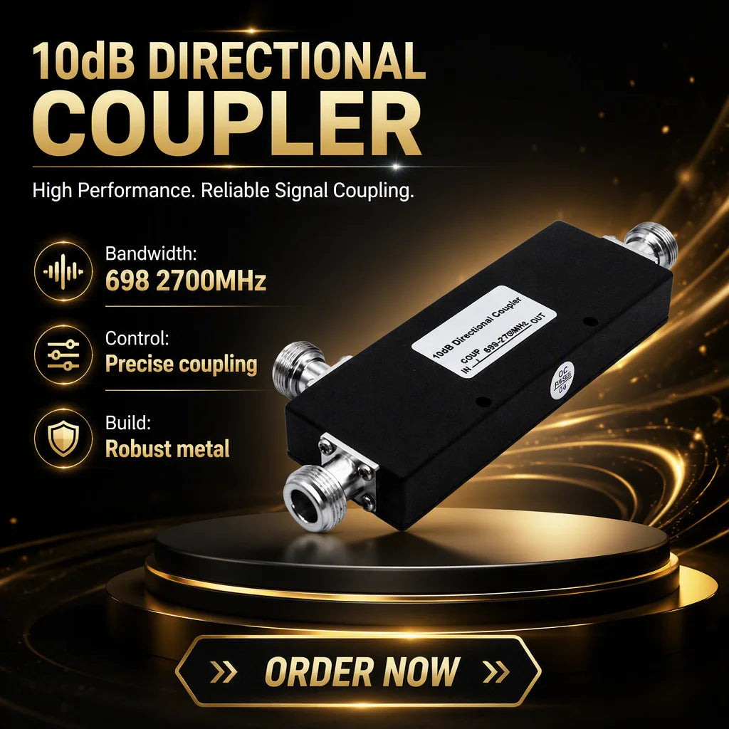 Arronna 698-2700MHz 10dB RF Directional Coupler N Female 200W Telecom Signal Sampling