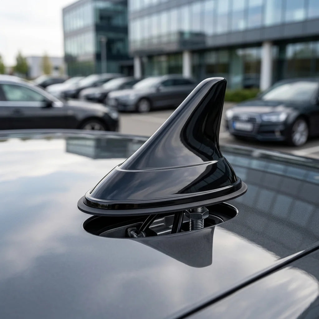 Arronna Black Shark Fin Combo Antenna GPS 3G 4G LTE Dual Band Vehicle Roof Telematics Aerial