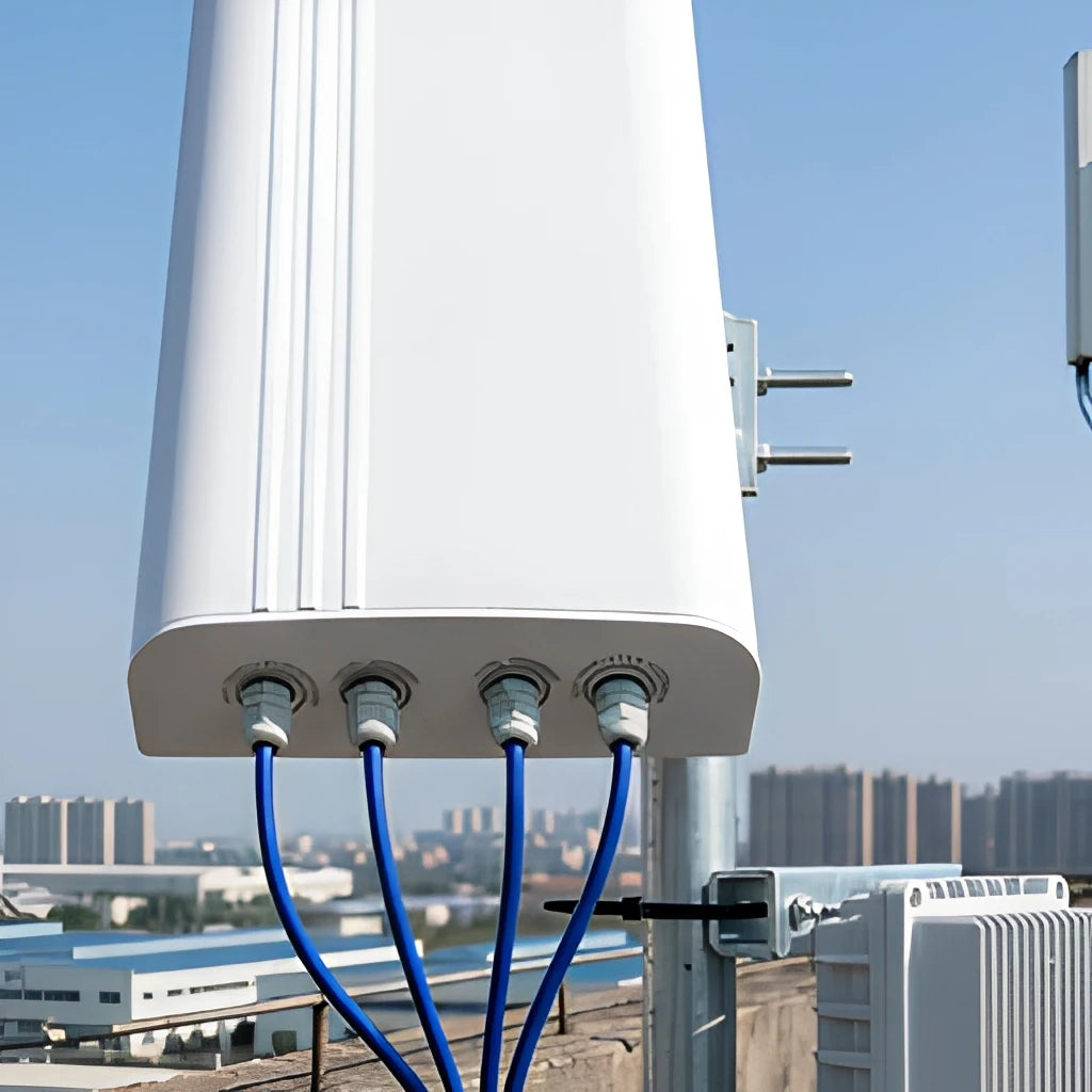 Arronna 4 Port 4x4 MIMO Dual Band Dual Polarized Directional Panel Antenna Outdoor 5G LTE Router Repeater