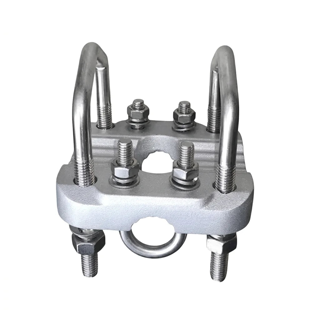Arronna Heavy Duty Cast Mast Mount Bracket Kit with U Bolts Antenna Installation Hardware