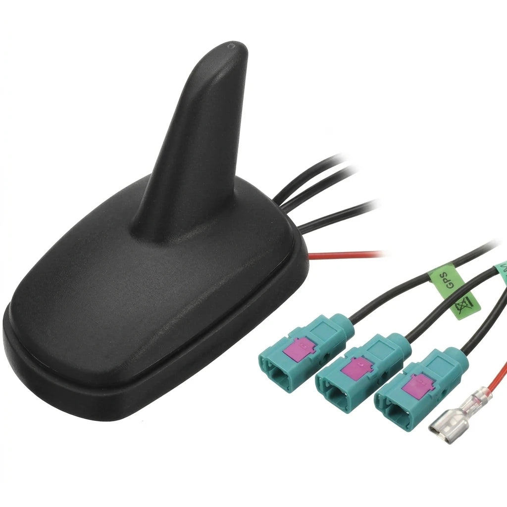 Arronna 4-in-1 Car Roof Shark Fin Combination Antenna GPS 4G DAB FM AM FAKRA Female Vehicle Aerial