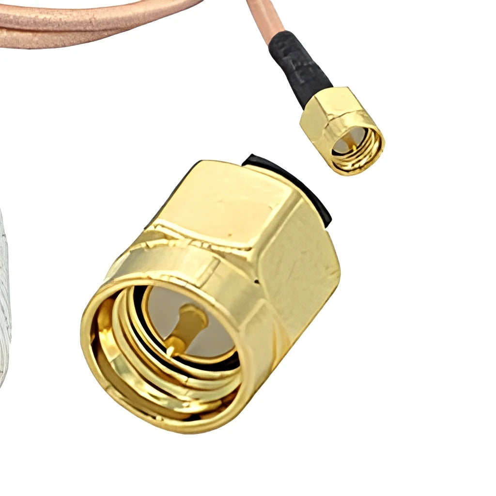 RG142 N Male to SMA Male Low Loss Coaxial Jumper Cable 1m for 4G 5G Antenna Radio Feed Line