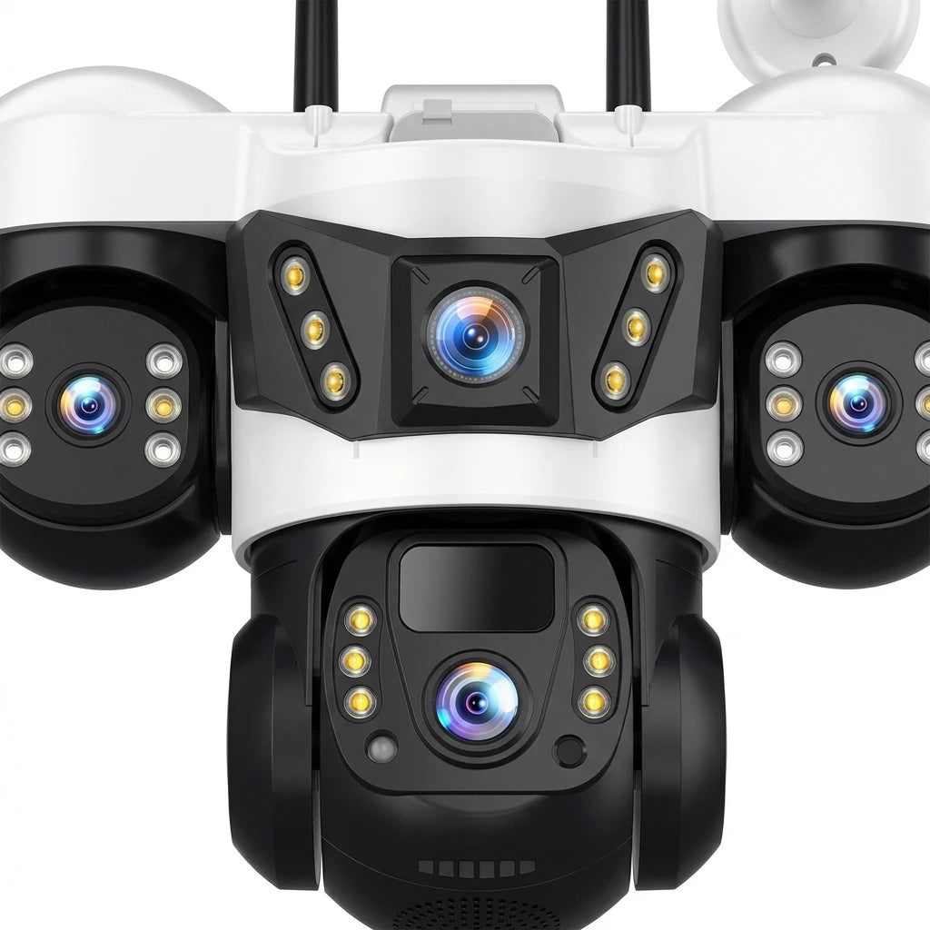 Arronna 4G LTE Solar Powered Wireless CCTV Camera Kit PTZ IP66 H.265 6MP Outdoor Farm